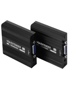 Measy VGA1815 VGA Extender Convertidor de transmisor y receptor, Fuente de alimentación única POE, Distancia de transmisión: