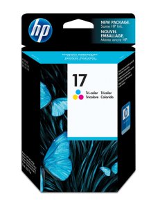 HP 17 - 15 ml - color (cian, magenta, amarillo) - original - cartucho de tinta - para Deskjet 816c, 825c, 825cvr, 840c, 841c, 84