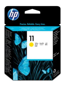 HP 11 - Amarillo tintado - cabezal de impresión - para Business Inkjet 1000, 1200, 2800; DesignJet 11X, 500, 510, 70, 820; Offic
