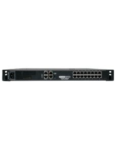 Tripp Lite 16-Port IP Rack Console Cat5 KVM Switch 19" LCD 1+1 User 1URM - Consola KVM con conmutador KVM - 16 puertos - PS/2 - 