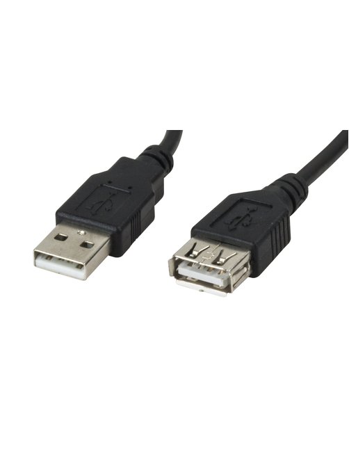 Xtech - USB cable - 1.8 m - 4 pin USB Type A - 4 pin USB Type A - USB 2.0 male-to-fem - Imagen 1