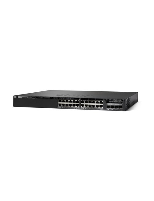 Cisco Catalyst 3650-24PS-S - Conmutador - L3 - Gestionado - 24 x 10/100/1000 (PoE+) + 4 x SFP - sobremesa, montaje en rack - PoE