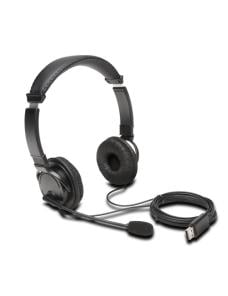 Kensington USB Hi-Fi Headphones with Mic - Auricular - en oreja - cableado - USB-A - negro