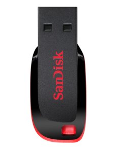 SanDisk Cruzer Blade - Unidad flash USB - 128 GB - USB - negro, rojo - Imagen 1