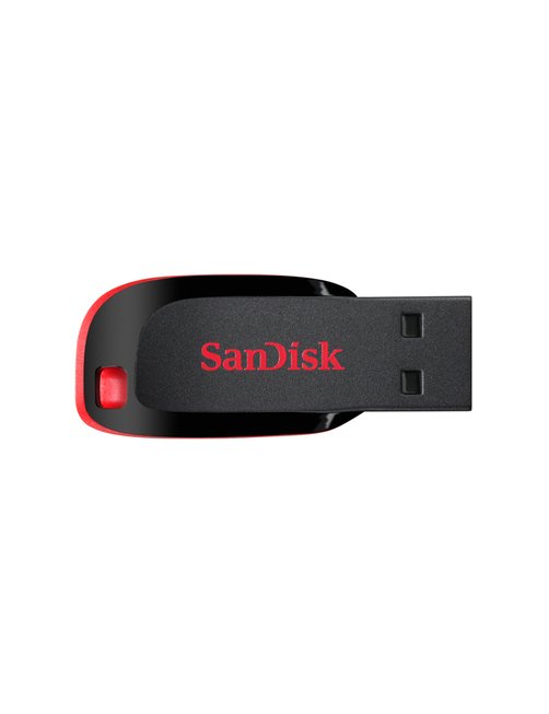 SanDisk Cruzer Blade - Unidad flash USB - 128 GB - USB - negro, rojo - Imagen 3
