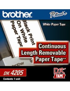 Brother DK4205 Removable - Papel - negro sobre blanco - Rollo (6,2 cm x 30,4 m) 1 bobina(s) cinta continua - para Brother QL-105