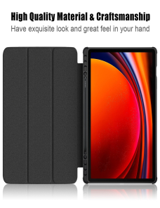 Para-Samsung-Galaxy-Tab-S9-Funda-para-tableta-de-cuero-inteligente-pintada-con-3-pliegues-acrilicos-Via-Lactea-EDA005469202C