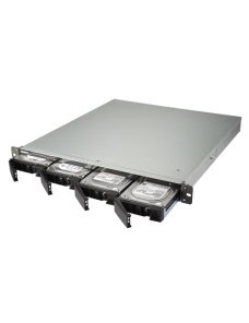 QNAP TS-453BU-RP - Servidor NAS - 4 compartimentos - montaje en bastidor - SATA 6Gb/s - RAID 0, 1, 5, 6, 10, 5 Hot Spare, interc