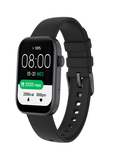 P43 Reloj inteligente Bluetooth con pantalla TFT de 1,8 pulgadas, compatible con monitoreo de frecuencia cardíaca y más de 10
