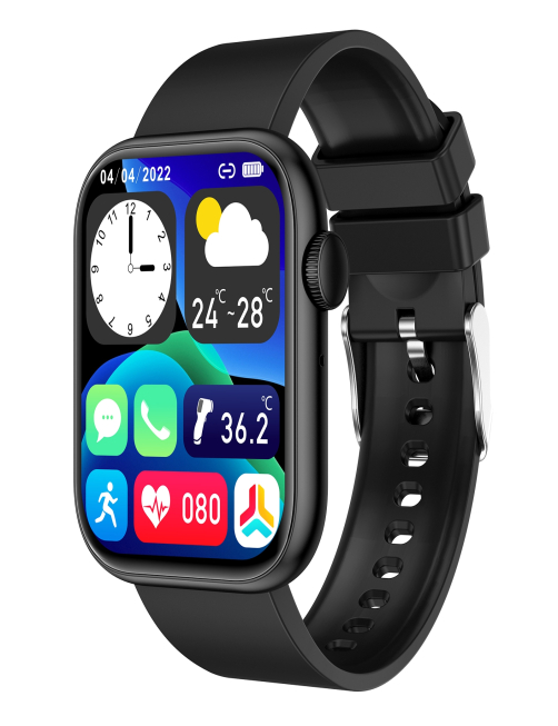 Reloj inteligente QX7 con pantalla TFT de 1,85 pulgadas, compatible con llamadas Bluetooth/monitoreo del hogar/más de 100 modo
