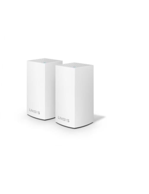 Linksys VELOP Whole Home Mesh Wi-Fi System WHW0102 - Sistema Wi-Fi (2 enrutadores) - malla - 1GbE - Wi-Fi 5 - Bluetooth - Doble 