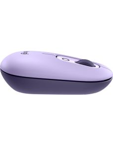 Logitech - Mouse - Wireless - Purple - With Emoji Cosmos Lavender