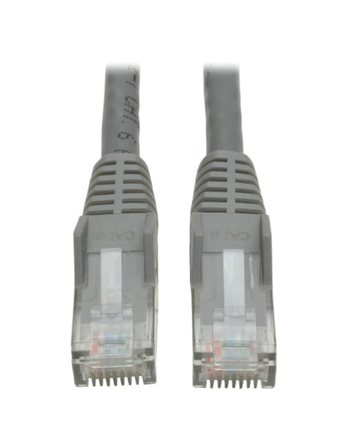 Eaton Tripp Lite Series Cat6 Gigabit Snagless Molded (UTP) Ethernet Cable (RJ45 M/M), PoE, Gray, 7 ft. (2.13 m) - Cable de inter