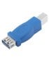 Adaptador de ​​USB 3.0 AF a BM de súper velocidad (Azul)