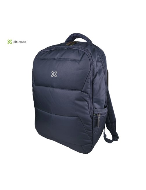 Klip Xtreme - Notebook carrying backpack - 15.6" - 1200D Nylon - Blue - - Two Compartments KNB-426BL