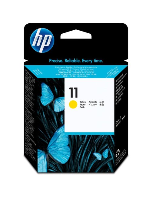 HP 11 - Amarillo tintado - cabezal de impresión - para Business Inkjet 1000, 1200, 2800; DesignJet  C4813A - Imagen 1