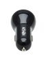 Tripp Lite USB Car Charger Dual-Port 39W Charging USB-C 27W, USB-A 12W - Adaptador de corriente para el coche - 39 vatios - 3 A 