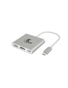 Xtech - Video adapter - USB Type C - HDMI (f) Type C(f) USB 3.0(f) - 3 in one XTC-565 - Imagen 1