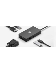 Microsoft USB-C Travel Hub - Estación de conexión - USB-C - VGA, HDMI - GigE - Imagen 1