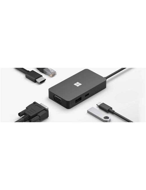 Microsoft USB-C Travel Hub - Estación de conexión - USB-C - VGA, HDMI - GigE - Imagen 1