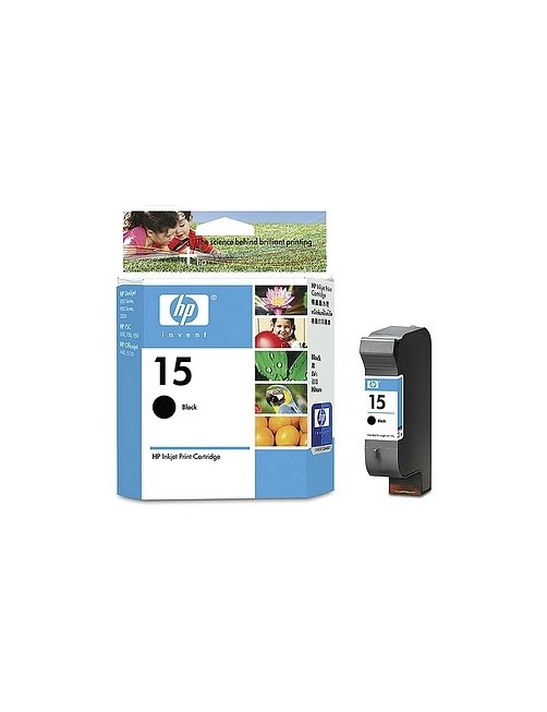 HP 15 - 25 ml - negro - original - cartucho de tinta - para Deskjet 38XX, 81X, 825, 84X, 920, 940; O C6615DL - Imagen 1