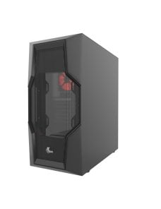 Xtech Gaming Series PHOBOS - MDT - ATX - panel lateral con ventana (cristal templado) - sin fuente de alimentación (ATX) - negro