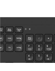 Klip Xtreme - Keyboard - Wired - Spanish - USB - Black - Multimedia keys KKM-252S