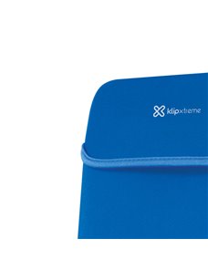 Klip Xtreme - Notebook sleeve - 15.6 in - Black blue - neoprene reversable    KNS-415BL