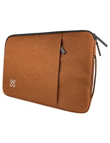 Klip Xtreme - Notebook sleeve - 15.6" - Polyester - Brown - with Pocket KNS-420BR