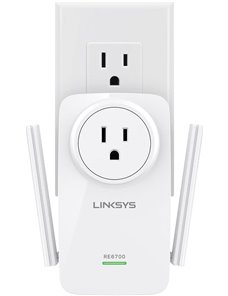 Linksys RE6700 - Wi-Fi range extender - 802.11a/b/g/n/ac - Banda doble - 2 años de garantía RE6700