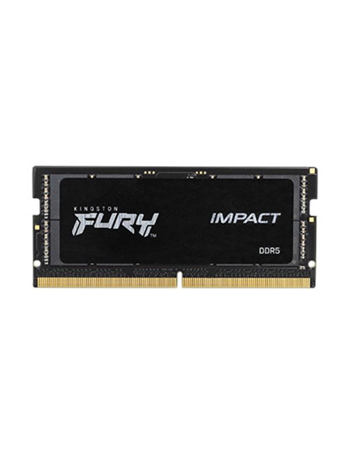 Kingston FURY Impact - DDR5 - módulo - 8 GB - SO DIMM de 262 contactos - 4800 MHz / PC5-38400 - CL38 - 1.1 V - sin búfer - on-di