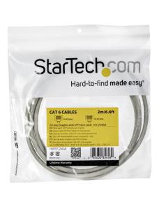 2m Gray Snagless UTP Cat6 Patch Cable - Imagen 4
