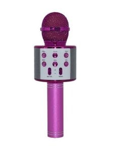 Micrófono Inalámbrico Vivitar iSing, para Karaoke, Conexión 3.5mm, MicroSD y USB, Bluetooth, Rosa