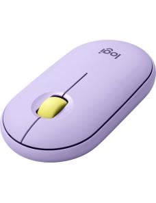 Logitech Pebble Pebble Wireless Mouse with Bluetooth or 2.4 GHz Receiver - Lavender Lemonade - Ratón - óptico - 3 botones - inal