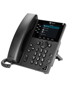 Teléfono Alámbrico IP Polycom VVX 350 2200-48830-025, 6 Líneas, PoE