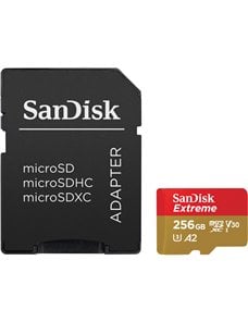 Extreme microSDXC 256GB+SD Adapater A2 U 