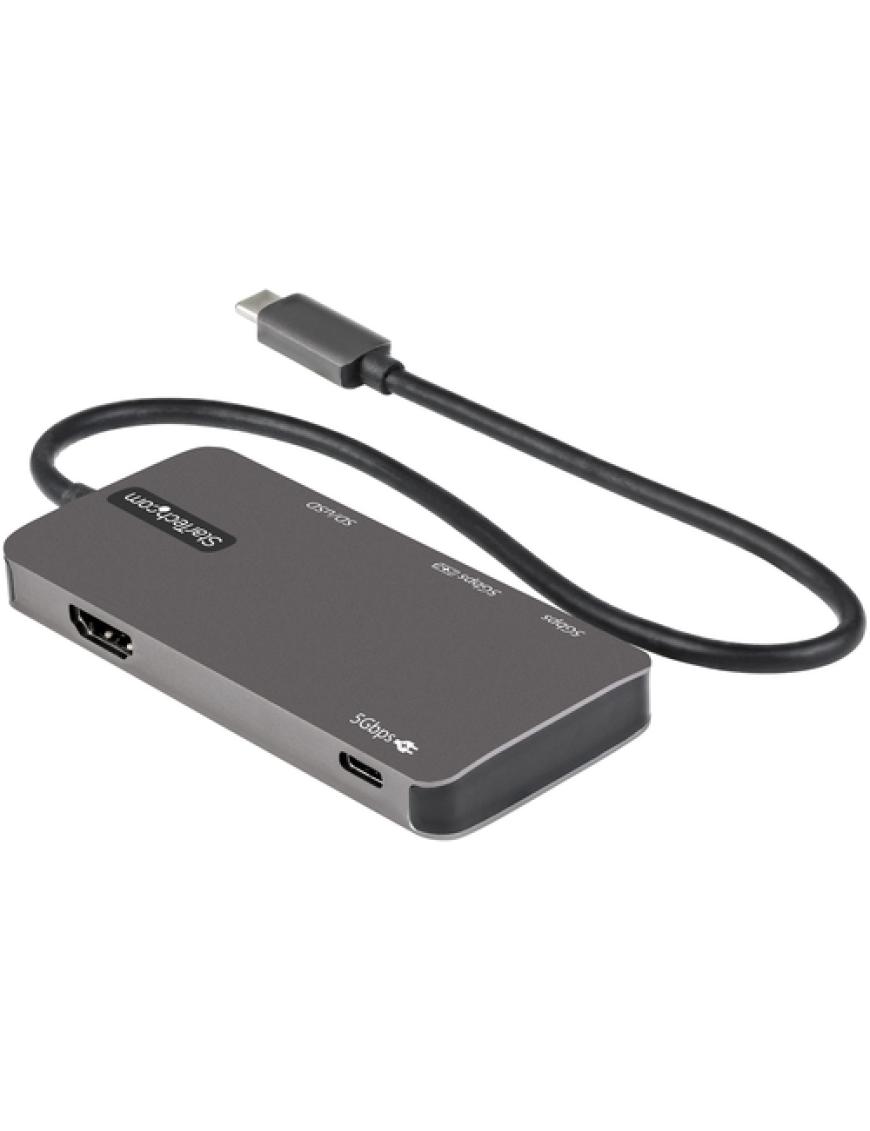 Startech Adaptador Multipuerto USB-C para Dos Monitores 2 HDMI 4K PD 3.0 de  100W