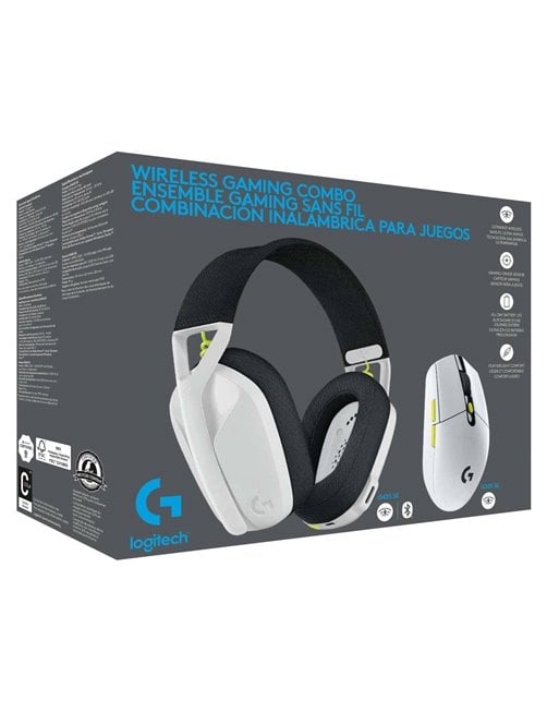 Kit Inalámbrico Logitech Auriculares G435 SE + Mouse G305 LightSpeed - Bluetooth blanco 981-001161