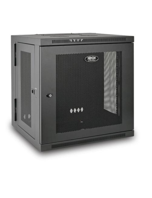 Tripp Lite 12U Wall Mount Rack Enclosure Server Cabinet Hinged Doors/Sides - Rack armario - instalable en pared - negro - 12U - 