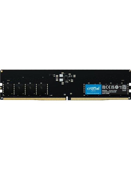 Memoria RAM Crucial de 16GB, DDR5, 5600MHz, CL46, 1.1V, UDIMM CT16G56C46U5
