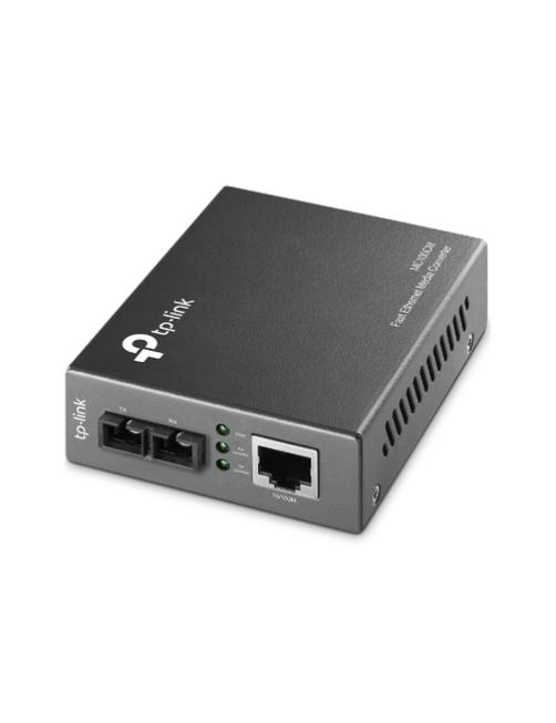 TP-Link MC100CM - Conversor de soportes de fibra - 100Mb LAN - 10Base-T, 100Base-FX, 100Base-TX - RJ-45 / modo múltiple SC - has