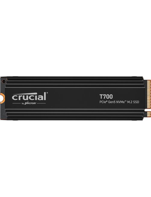 Disco en estado sólido Crucial T700 SSD 2TB, PCIe Gen5 NVMe, M.2, con disipador de calor CT2000T700SSD5